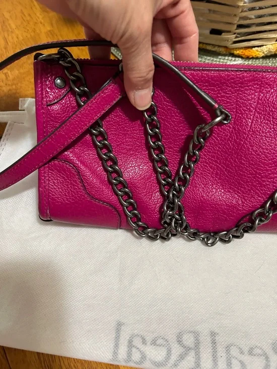 Coach Hot Pink Pebbled Leather Crossbody Bag - Picture 5 of 6